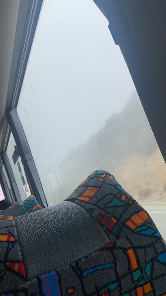 MekikiBruce's tweet photo. Missed the morning bus to ChCh so here we are trying this again 😅 #BusRidePart2 #FogOff https://t.co/Lw5DsAoCpY