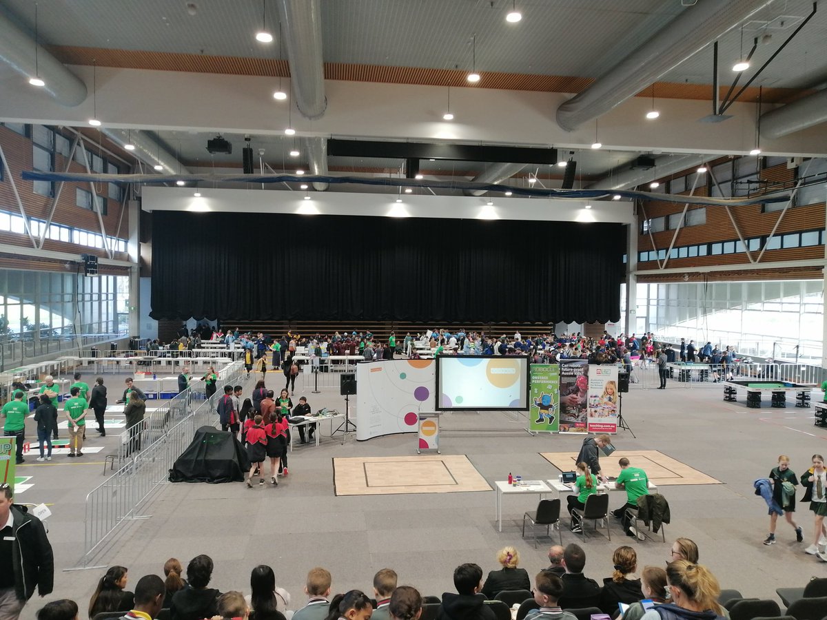 Year 5/6 kids getting ready for their first #robocup competition. Good luck guys! <a href="/RioTinto/">Rio Tinto</a> <a href="/ScitechPL/">Scitech PL</a>