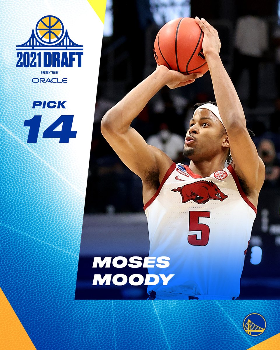Welcome to #DubNation, @mosesmoody 💯

#DubsDraft || @Oracle