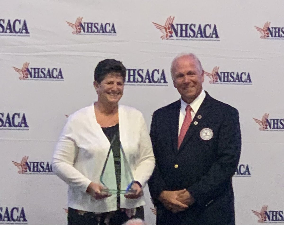 Congrats Vicky. NATIONAL VOLLEYBALL COACH OF THE YEAR!!  Thanks NHSACA for a great conference!!  <a href="/billbroderick/">Bill Broderick</a> <a href="/MHSAA/">MHSAA</a> <a href="/nhsaca/">NHSACA</a> <a href="/MHSCA1/">MHSCA</a> <a href="/MIAAAADs/">MIAAA</a> <a href="/AVCAVolleyball/">AVCA</a>
