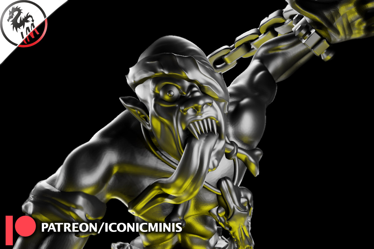 TalkWargaming's tweet image. FREE Detailed STL for a flesh eating one-eyed Ghast/Ghoul! Download for personal use only.
FREE Detailed STL for a flesh eating one-eyed Ghast/Ghoul! Download for personal use only.