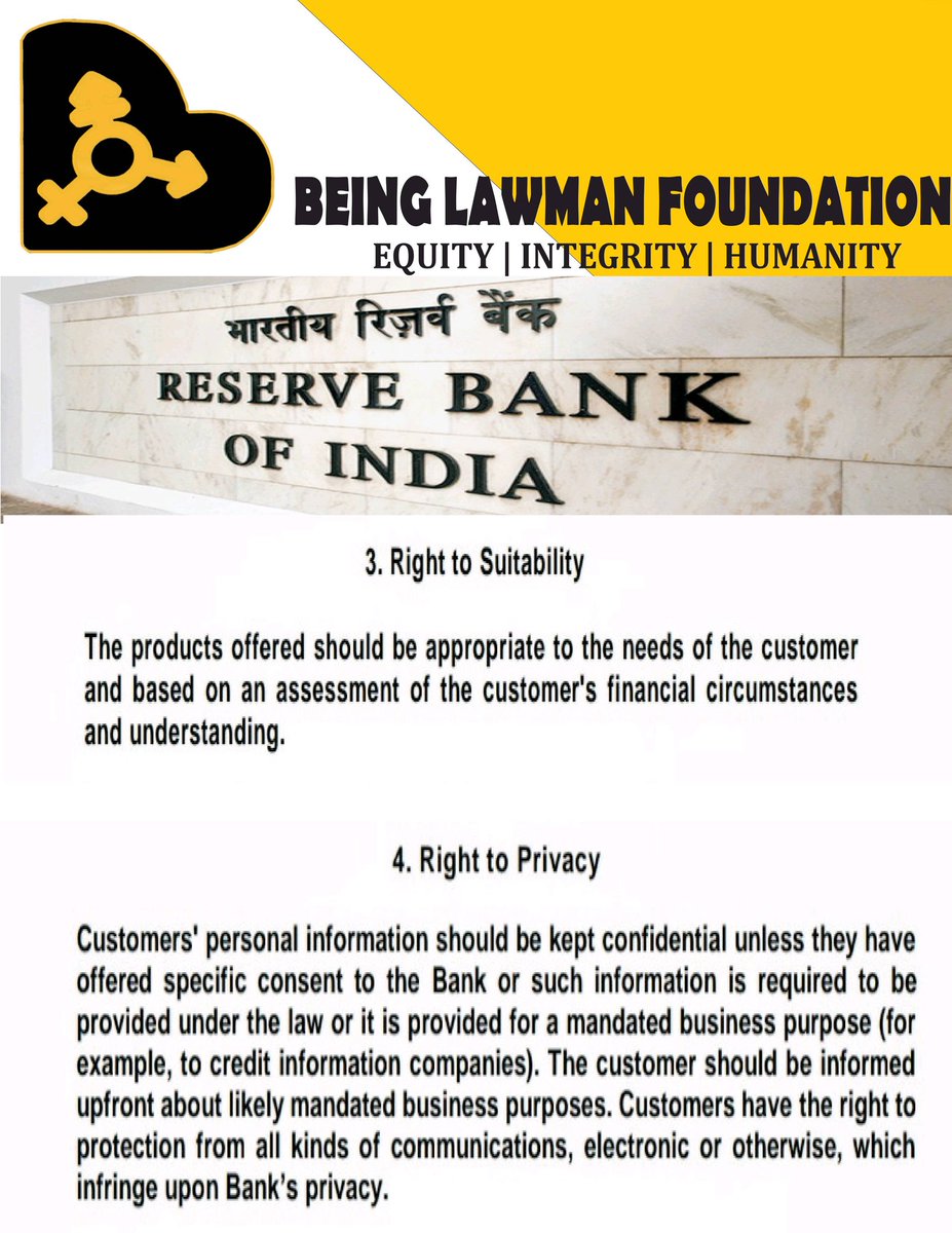 BeingLawman's tweet photo. #CustomerRights #R.B.I #GetHelpToday #LegalServices #LegalAid #LegalAwareness #NonProfitOrganization #Equity #Integrity #Humanity #BeingLawman https://t.co/JHuOtpGqk3