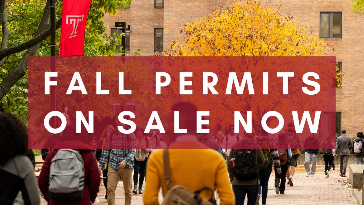 "Fall permits on sale now"