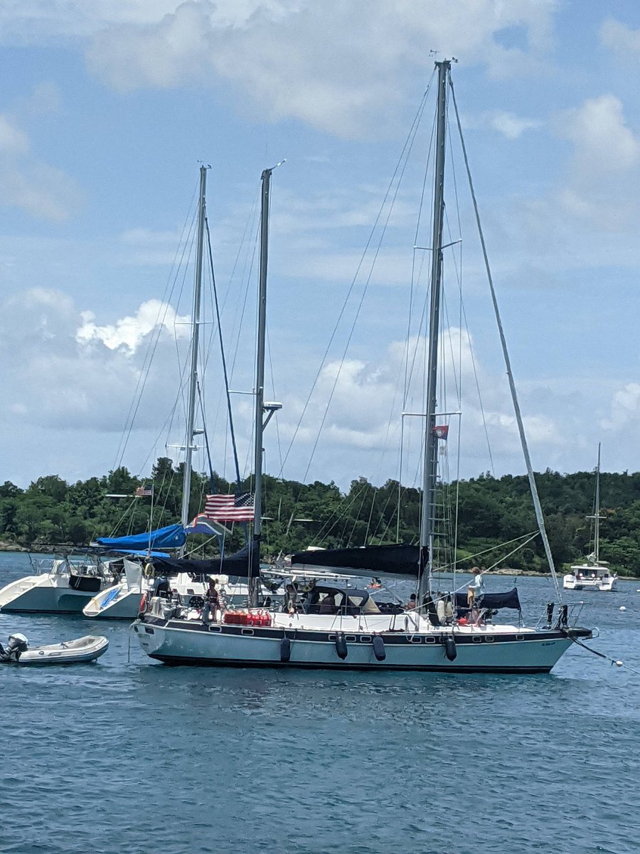 Spotted in St. John's, USVI.  A boat divided cannot float.  Who were they routing for in the men's Olympic Rugby matches between the Eagles and the Blitzboks?