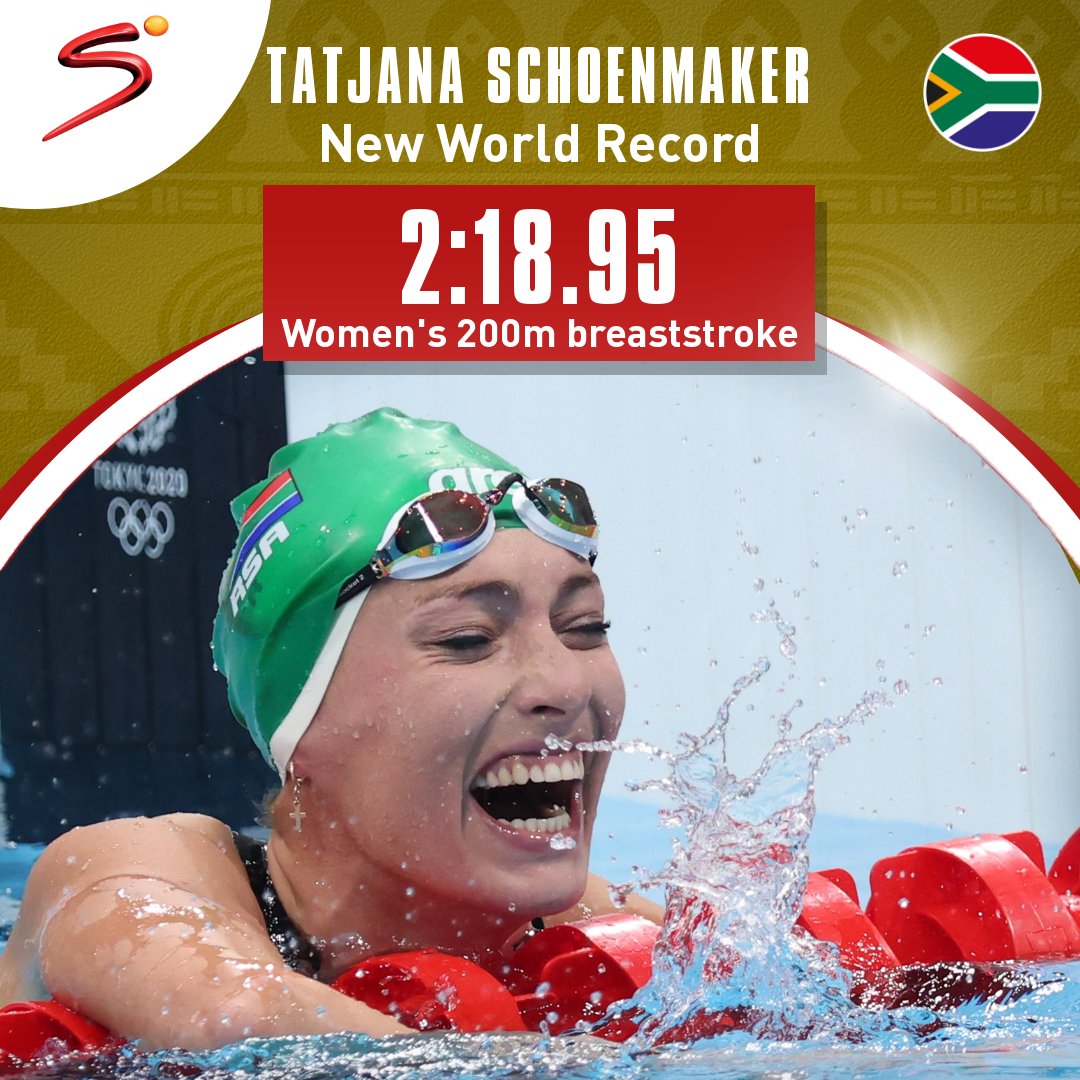 SHE'S DONE IT 👏 🇿🇦

NEW WORLD RECORD ⏱️

Tatjana Schoenmaker secures South Africa's first gold medal and the first individual world record of #Tokyo2020