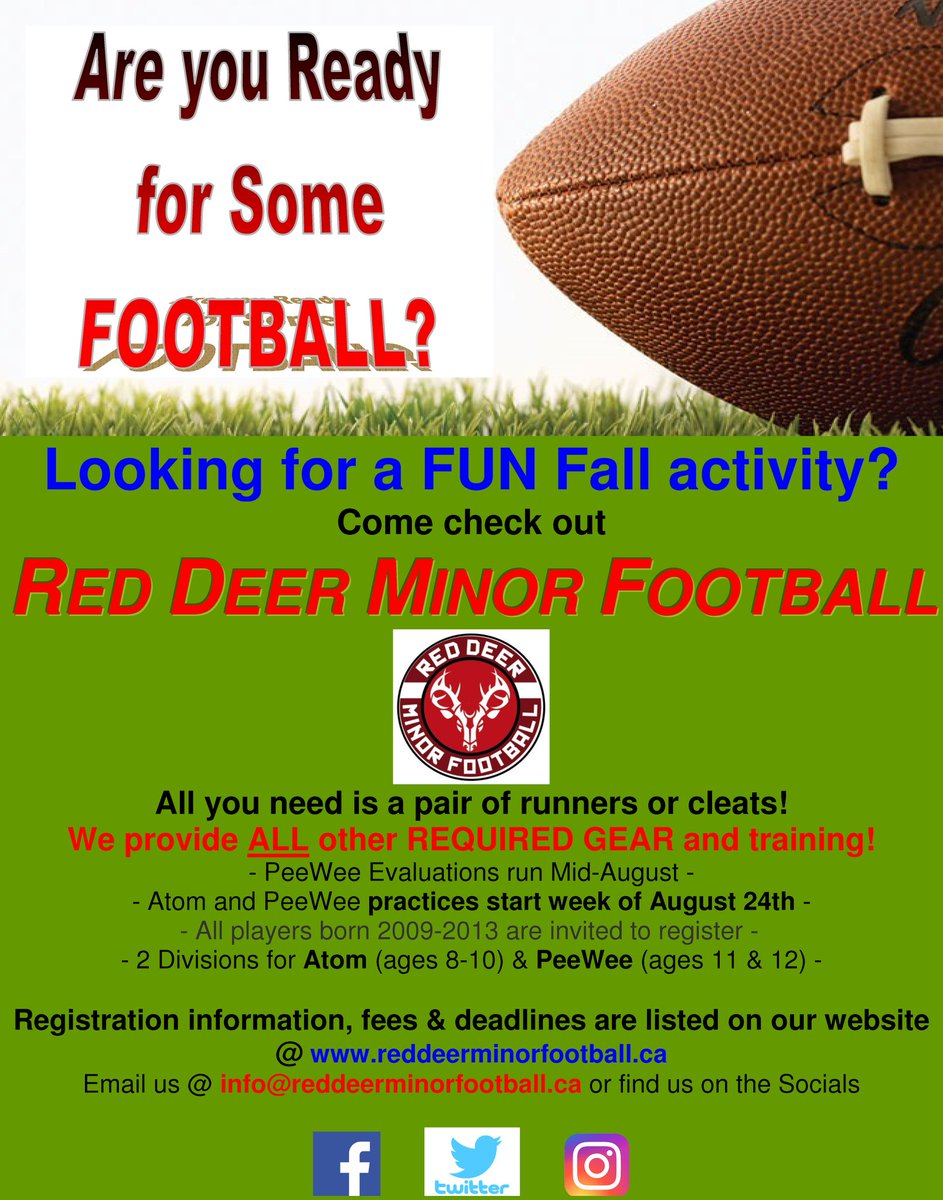 rd_football's tweet photo. We are down to the last 2 weeks before the season kicks off! Registration is open and we are ready to get back to the field! 
Register now on our website https://t.co/58wXw2Nq57 https://t.co/54hbsRrLG9