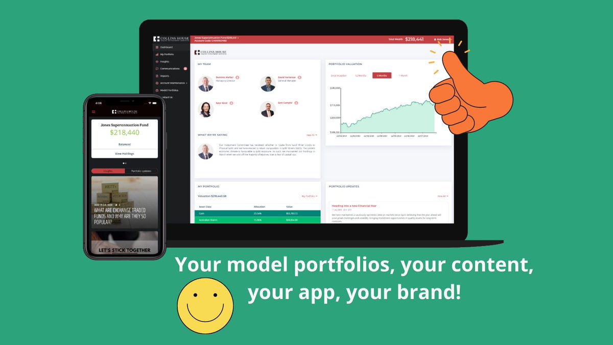 ✔ "It was a lot simpler than we imagined. We didn't need to do a technology build or integration, change our licence or hire client services people….. OpenInvest provided a complete out-of-the-box solution”.

DOMINIC ALAFACI, CEO, Collins House

openinvest.com.au/media/1562/cho…