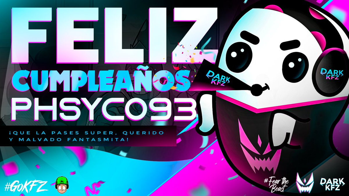 #Cumpleaños | Felicidades!

Llegó un día tan especial para nosotros, en el cual felicitamos a nuestro querido @PHSYCO93 🥳
Esperamos que la haya pasado lo mejor posible a lo largo del día ❣
Sico mata 😈

#HBD_Phsyco 👻🦇
