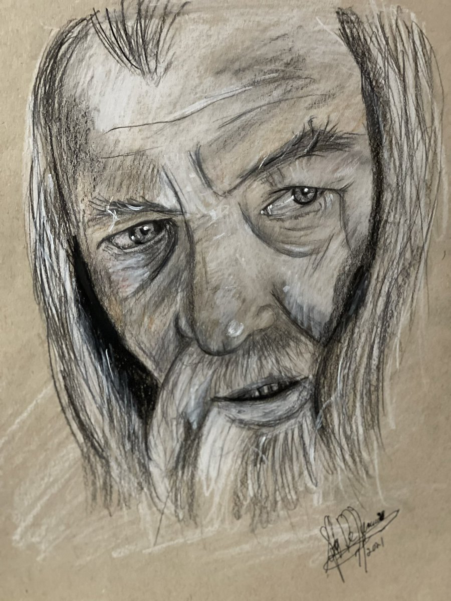 SteveJazz's tweet image. Finished this drawing of #Gandalf this evening. Used a Tone Tan 80lb Strathmore paper, Faber Castell pencils, acrylic paint and gel pens. #Disney #Animationcels #Disneyart #Illustrations #artist #creative #painting #black #white #art #artgallery #artwork #design #contemporaryart