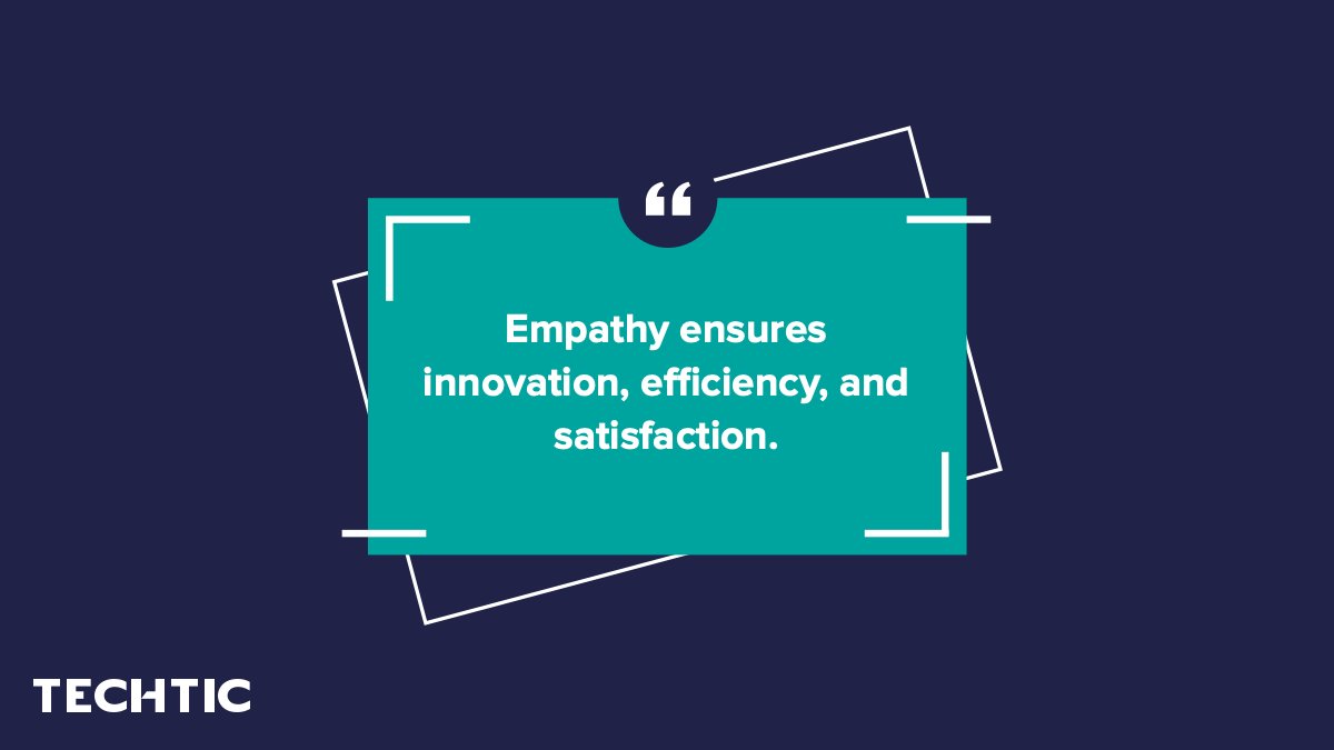 TechticSolution's tweet photo. We say it with experience. With '#Empathy' as our core value, we're able to bring technology innovation, employee efficiency, and customer satisfaction.
#DesignThinkingProcess #DesignThinking #innovation #efficiency #satisfaction #designmethodology https://t.co/o7IAm4gh63