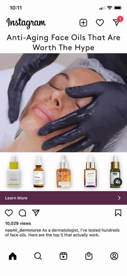 Naomi Dermatology Nurse Specialist claims “as a dermatologist” she’s tested hundreds of face serums and oils. 

Ethical or legal?

#MedTwitter
#StopScopeCreep
#Nursing 
#NurseTwitter