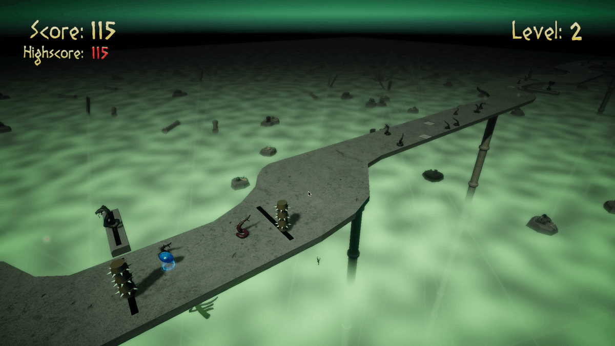 dense13's tweet photo. I recently found a game jam that runs every month, and this is totally my kind of project. :) Here's my first monthly game: Underworld Run. You can download it for Windows or Mac, or you can play it directly in the browser.
https://t.co/mxb0UiwF6F https://t.co/Y5eVJeAzVg