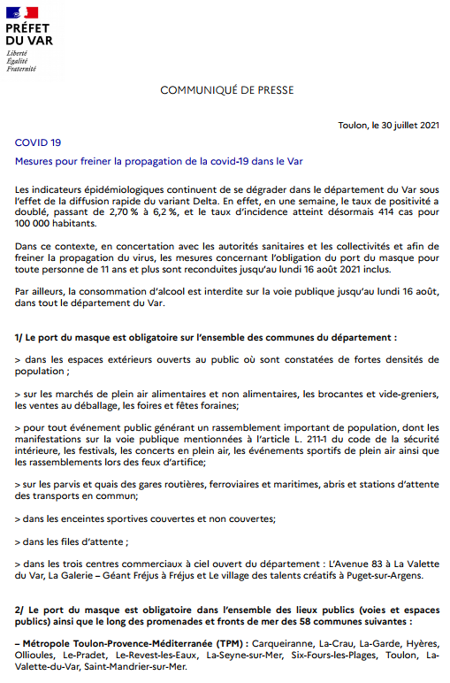 Préfet du Var tweet media