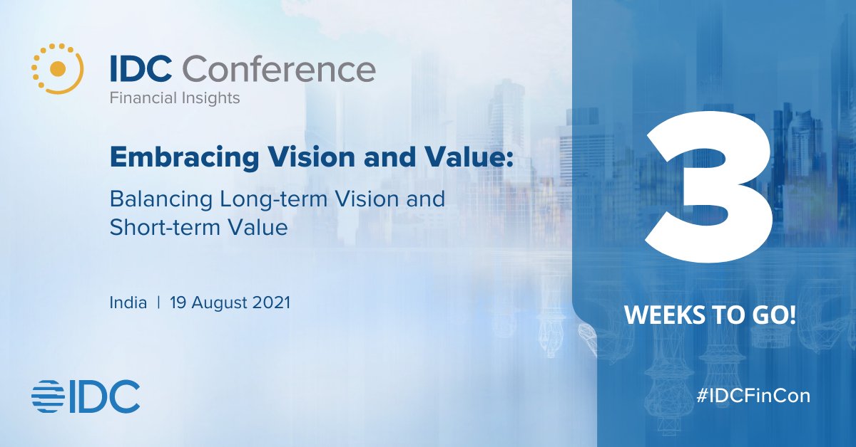 IDCInd's tweet photo. There are only 3 weeks remaining until you hear from industry leaders their take on the key strategies on focusing to reach the future of the fittest in today's #DigitalEconomy. Find out more at #IDCFinCon here: https://t.co/lSyuDGRlLD https://t.co/qa3cBOgmoZ