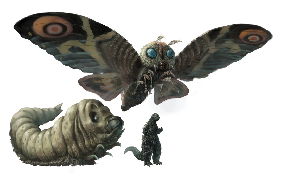 今日はモスラ上映60周年です 今でも初代モスラは歴代最大のサイズです