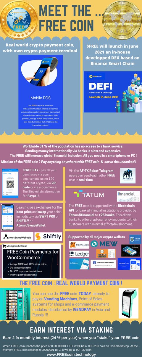 .<a href="/ZT_exchange/">ZT</a> .<a href="/BinanceResearch/">Binance Research</a> 

Thank you ZT Global exchange for listing the #FREE coin in the FREE/USDT pair on your exchange 💕

#FREE coin is a multiblockchain crypto payment and DEFI coin, with 2.7 Million holders on #Tron , #Binancesmartchain and #Ethereum 

#freecoin