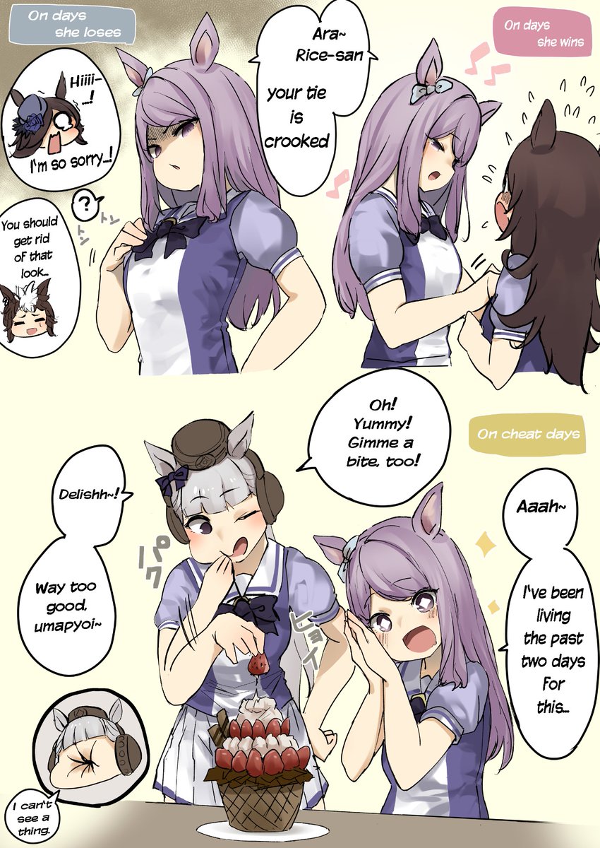 翻訳を頂いたので乗せておきます/@hmmm_ka translated my Uma pics https://t.co/bHiGDx061x 