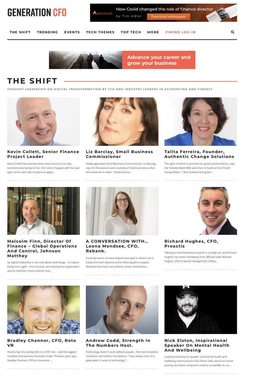 GenCFO's tweet image. Are you a #CFO undergoing or have completed a #digitaltransformation? If so, we would love to hear and feature you in 'The Shift'. 

If you'd like to take part, please comment and we will get in touch with you.

#GenerationCFO #GENCFO #CFOChat#CFOcommunity #CFOPodcast #DigitalCFO