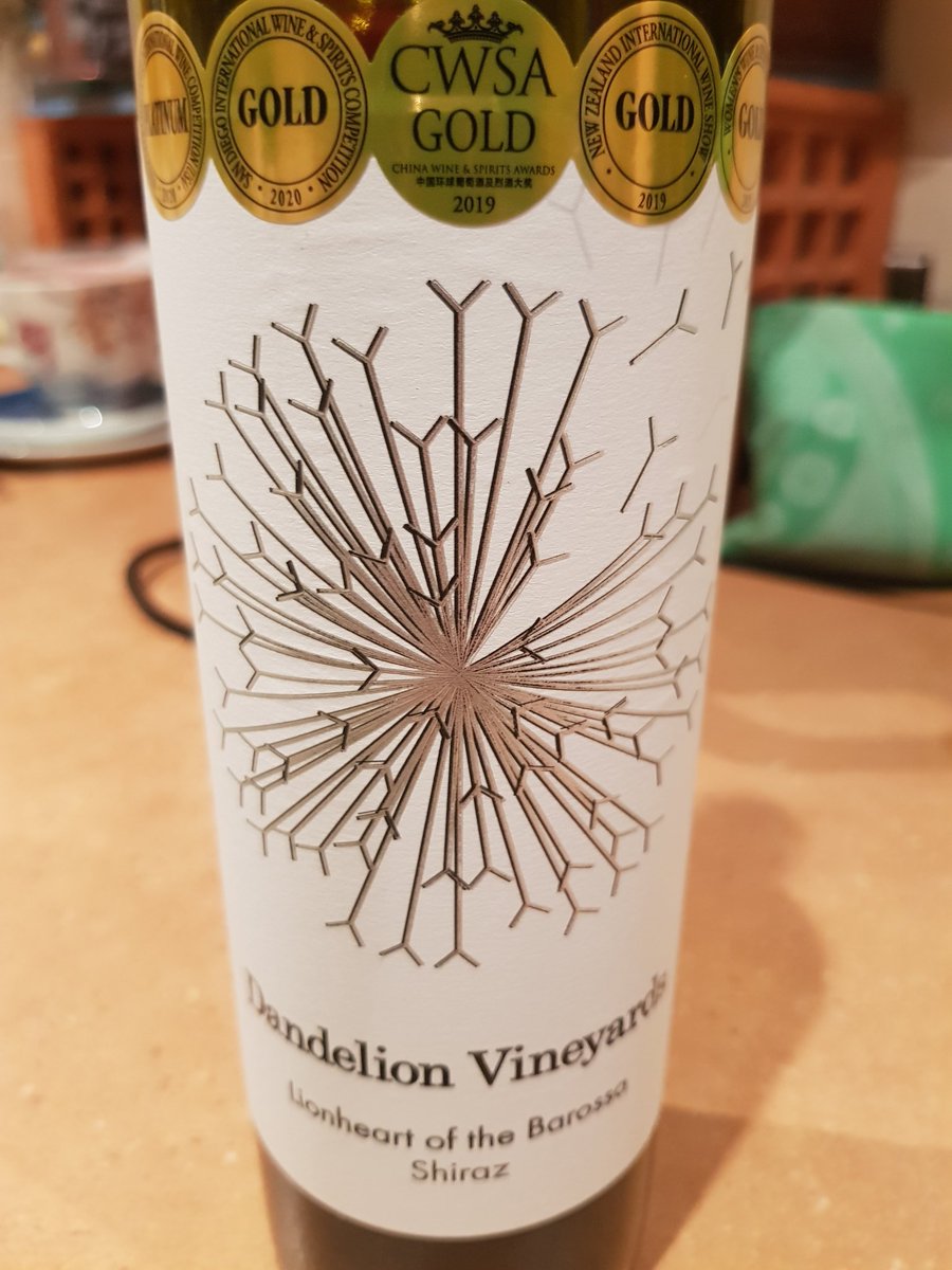 A superb wine at a great price. Gotta love the #Barossa! #Value #Quality  <a href="/DandelionWines/">Dandelion Vineyards</a> <a href="/AustWineTasting/">Aussie Wine Tasting</a> @TopWineNews <a href="/winewankers/">The Wine Wankers 🍾🤛🎉🥂</a> <a href="/WineEnthusiast/">WineEnthusiast</a> <a href="/BarossaWineAu/">Barossa Wine</a> <a href="/TheWineTeller/">The Wineteller</a>