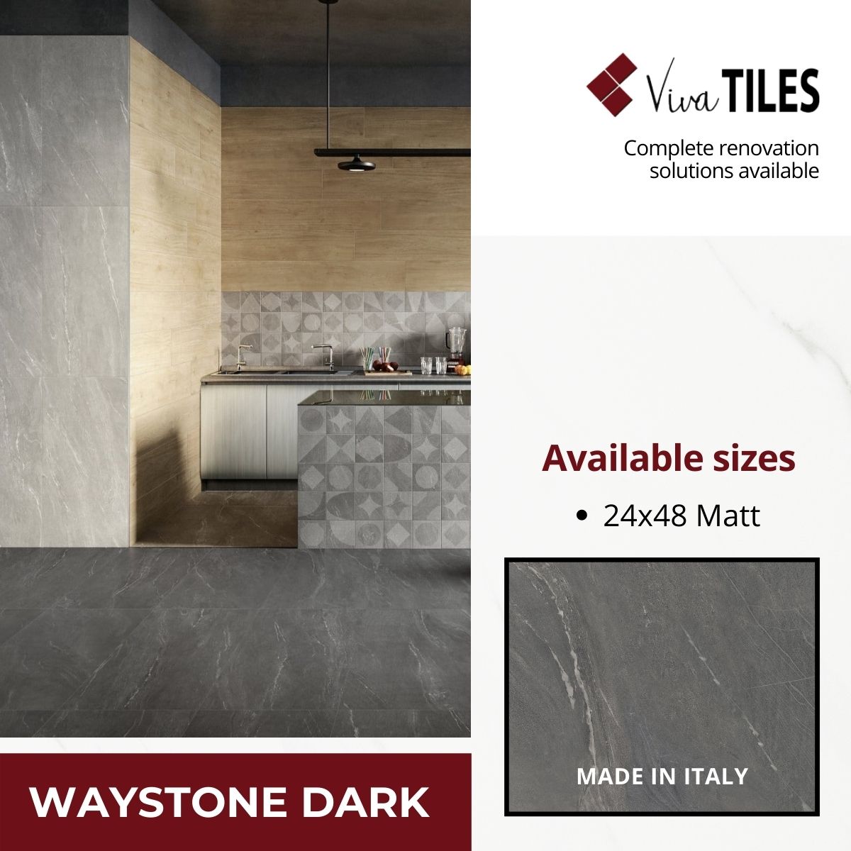 Viva_Tiles's tweet photo. Add the modern touch of elegant minimalism to your home with our #WaystoneDark collection. Our Waystone collection perfectly embodies Italian innovation in porcelain.
Call: (905) 614-1333
Email: info@vivatiles.ca
Our website: https://t.co/9cswltkyYD
#FloorTiles #ItalianTiles https://t.co/wJYsdOPx8W