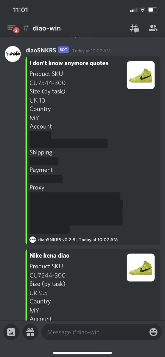 jansonx3's tweet image. Special thanks to
Bot :@diaoSNKRS 
Accounts :@GadenGens @KoeNexus @Nut21112 
Proxies :@SuccessPookyy 
Resetter:@c9_software 
Moral support :@Ce244233 @JasperD9Nike 
FnF: Need an invite😢