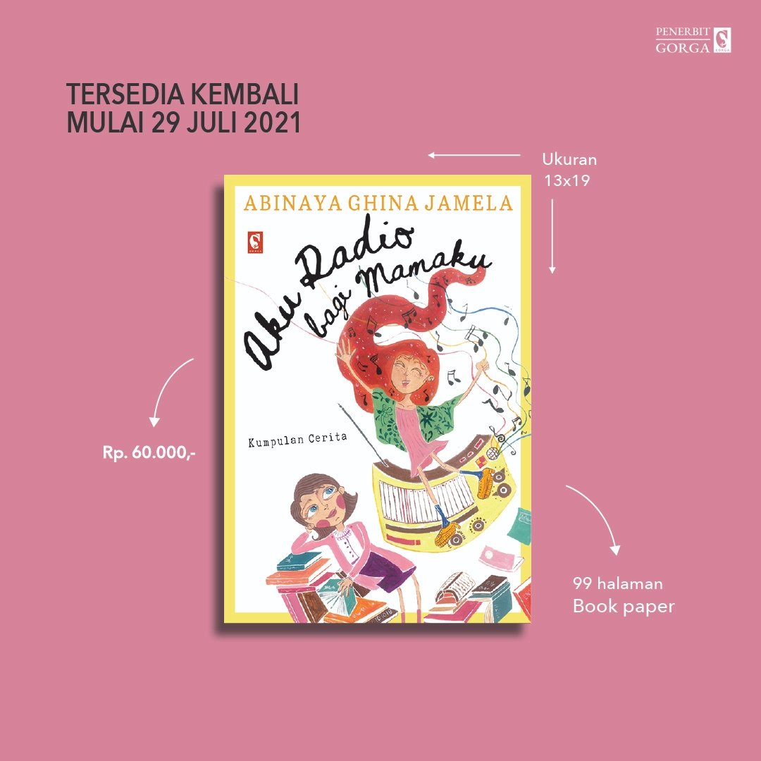 Kamu yang sejak bulan lalu selalu nanyain Pajako kapan buku Aku Radio bagi Mamaku bakal cetak ulang lagi, Pajako kasih kabar gembira, nih!
Buku kedua dari @naya_ghinajamela ini sudah bisa kamu pesan kembali.