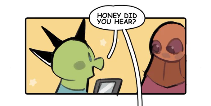thinking abt my dinobf comic and how i never gave them names but instead let them call each other by pet names 🥺 