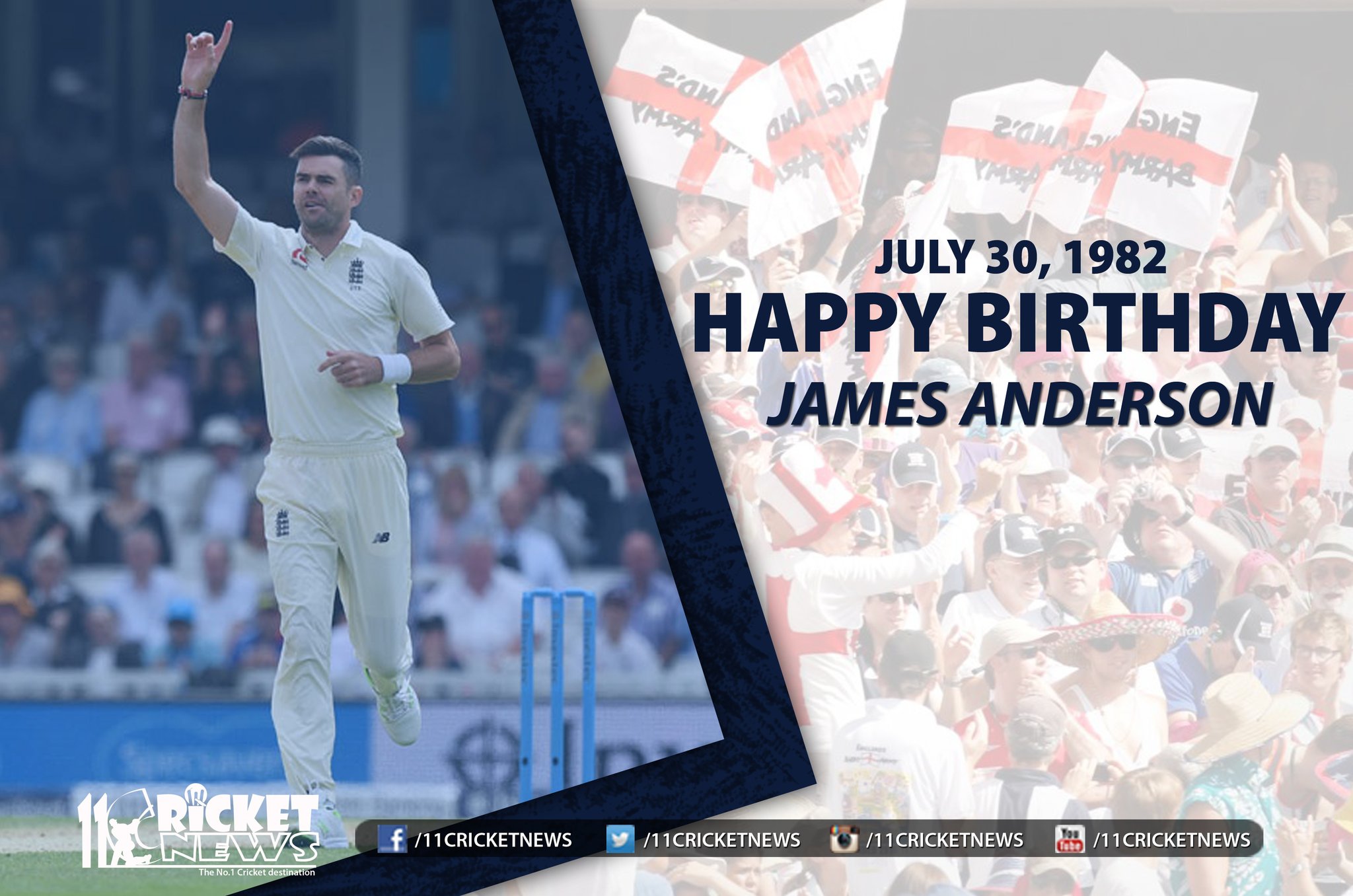 Happy Birthday \"James Anderson\" He turns 39 today 