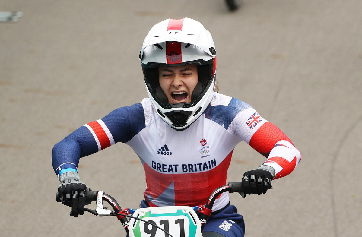 💁🏼‍♀️ The first female Olympic champion at Tokyo for <a href="/TeamGB/">Team GB</a> 
🚴‍♀️ The first ever British Olympic BMX gold medal 
1️⃣ Her first Olympic Games

#Tokyo2020
