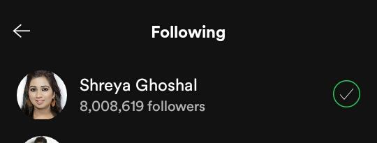 Surma_SG's tweet photo. #8Million followers on Spotify🎉 @shreyaghoshal congratulations!❤ https://t.co/FIvT7G0Q1T