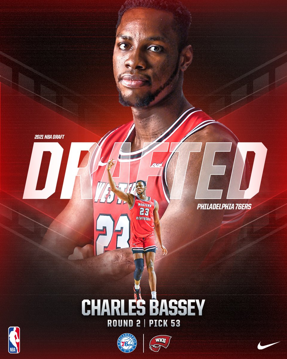 𝙁𝙍𝙊𝙈 𝙏𝙃𝙀 𝙃𝙄𝙇𝙇 ➡️ 𝙏𝙊 𝙏𝙃𝙀 𝙇𝙀𝘼𝙂𝙐𝙀

Charles Bassey has been selected by the <a href="/sixers/">Philadelphia 76ers</a> and becomes the 36th all-time Hilltopper #NBADraft pick!

#GoTops | #ProTops