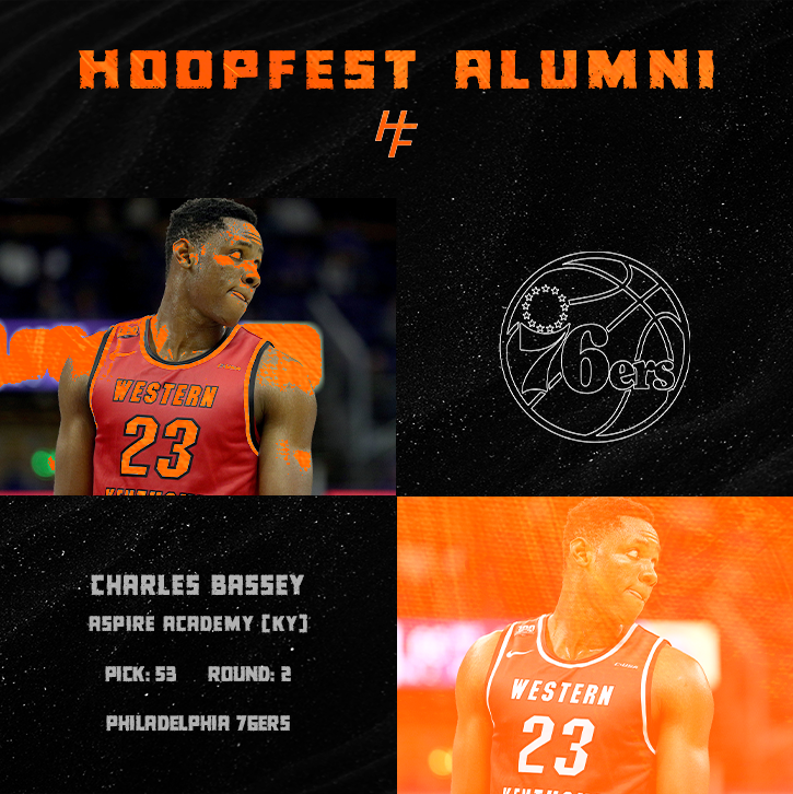 Congrats to former Aspire Academy center Charles Bassey for being selected #53 by the 76ers!