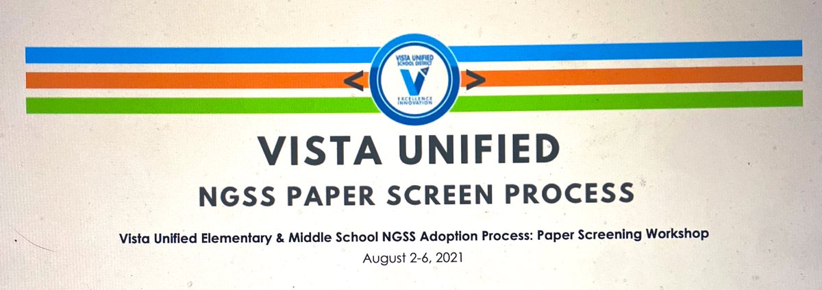 VUSDSTEM's tweet photo. In partnership with @SanDiegoCOE, we are excited to engage in the #CANGSS paper screen TIME process with our elementary and middle school educators in the #NGSS adoption process. 

#ScienceforALL #scientificliteracy https://t.co/V6A7XFD1aG