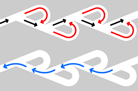 En 1916 Nikola Tesla inventó una válvula que permite el paso de un fluido por ella en una dirección sin necesidad de partes móviles, creando unas corrientes a lo largo de rutas en distintas direcciones que se anulan entre sí. Resulta que la naturaleza ya lo había inventado.