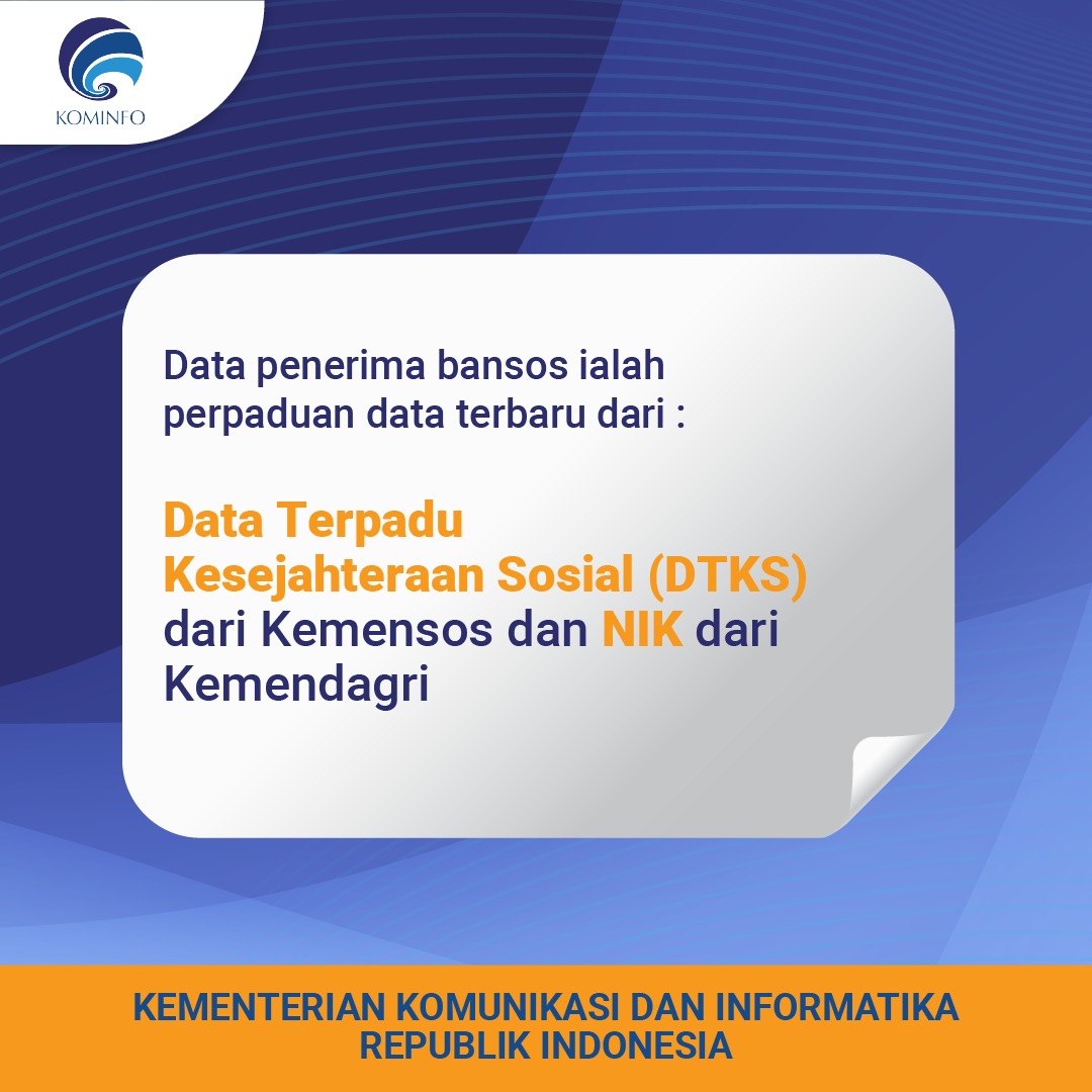 Saat ini Bantuan Sosial (Bansos) sangat ditunggu masyarakat yang terkena dampak pandemi covid-19.
 
Saat ini terdapat 3 jenis Bantuan Sosial (Bansos) yabg sudah disalurkan dari awal Mei 2021 melalui Kementerian Sosial RI kepada masyarakat.