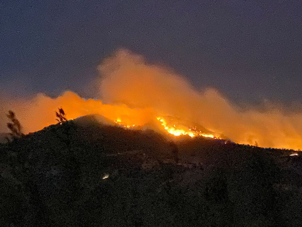 Antalya'nın Gazipaşa ilçesinde ormanlık alanda 4 farklı noktada yangın çıktı.