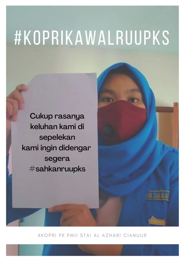 Cukup rasanya keluhan kami disepelekan. Kami ingin didengar SEGERA #sahkanruupks #koprikawalruupks