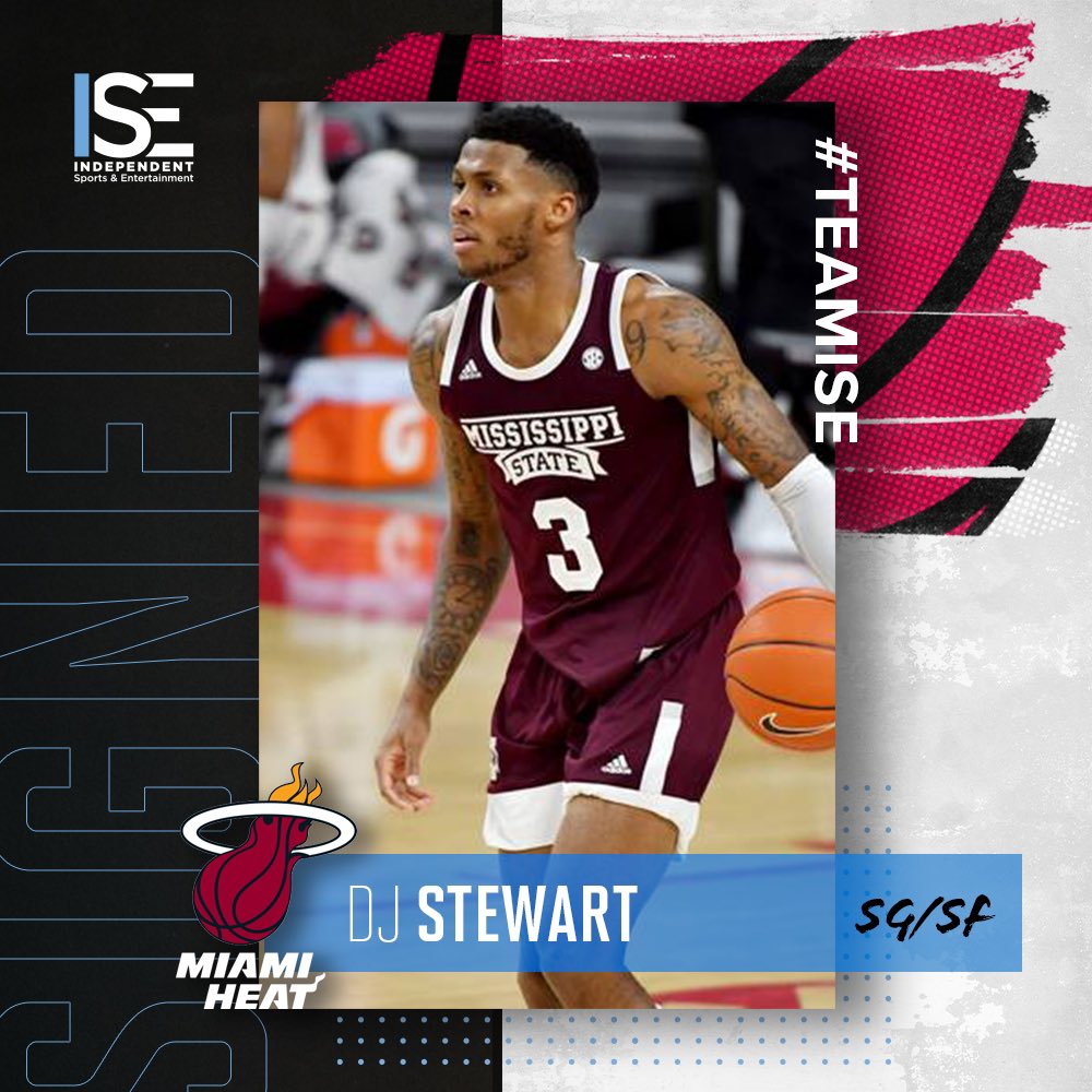 ISEBasketball's tweet photo. Congratulations @djstewart187 on signing with the Miami Heat! https://t.co/gnrwKzDela