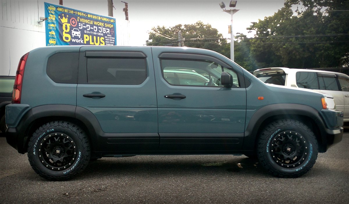 Gとdがcとtで何 オールペン 終了からのホイールタイヤ Bfgoodrich A Tに交換しつつ アームレストを加工取り付けして納車でーす Jeep アンヴィルグレー ホンダクロスロード クロスロード アウトドア キャンプ キャンプ好きと繋がりたい 板金女子
