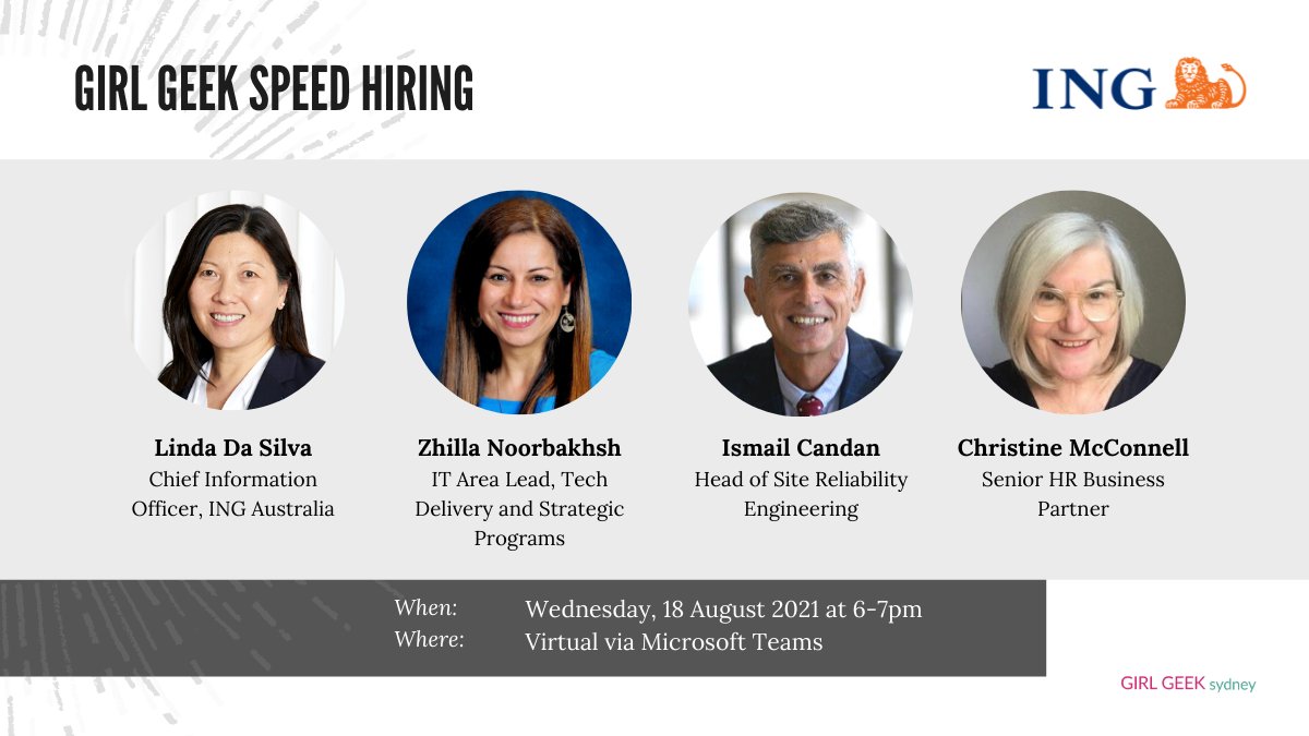 GEEQ (Girl Geek Sydney) on Twitter "Our Girl Geek Speed Hiring session