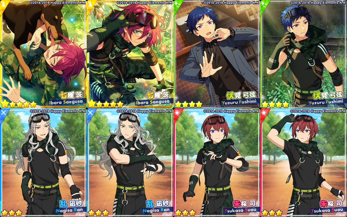 esm_cards's tweet photo. Scout! Frontline Watchdogs
Duration: 2021.07.29 - 2021.08.14
Featuring: Ibara, Yuzuru, Nagisa, Tsukasa
https://t.co/pbp4gLrLmN https://t.co/tI8R4eC1eg