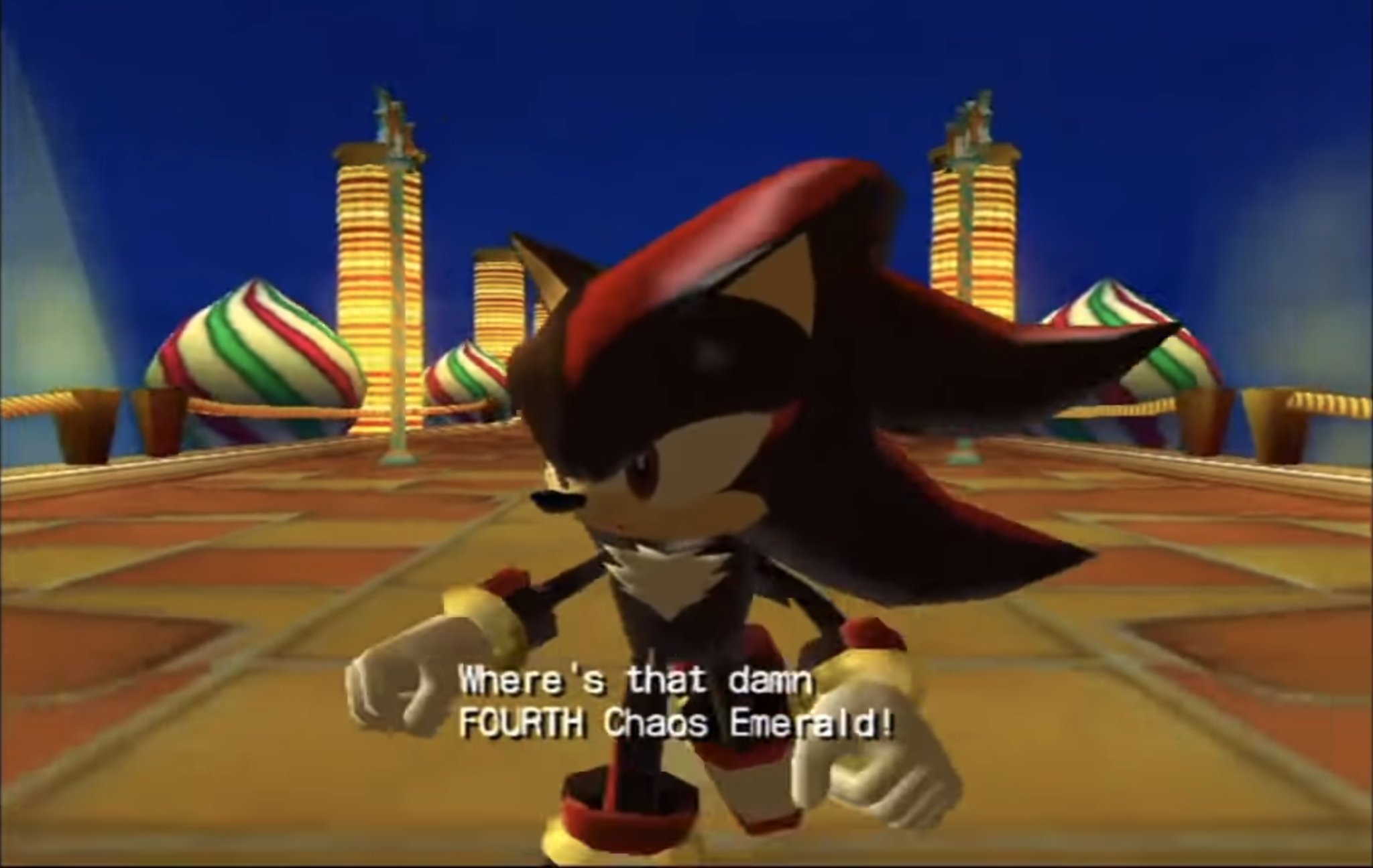 SuperShadix Boom on X: "I'm glad Shadow comes with that DAMN 4th Chaos  Emerald https://t.co/6IORJXB8k0" / X