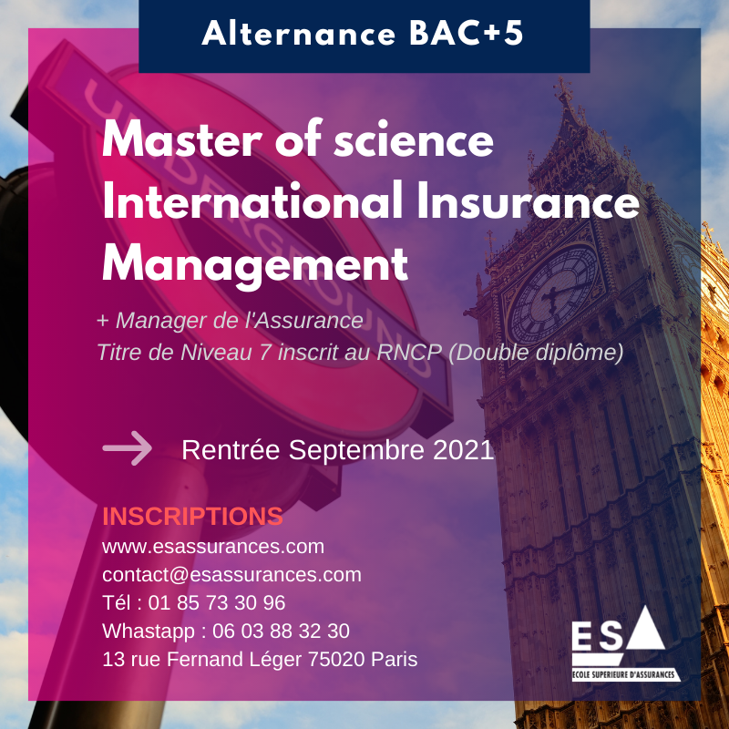 ESAParis's tweet photo. Intégrez notre double diplôme international en #alternance du #Master of Science in International Insurance Management (Bac+5) en partenariat avec Coventry University 
Pour candidater : https://t.co/SIbz39PB6W

ESA
#bachelor #master #assurance #marketing #strategy #finance https://t.co/ARRZwBho84