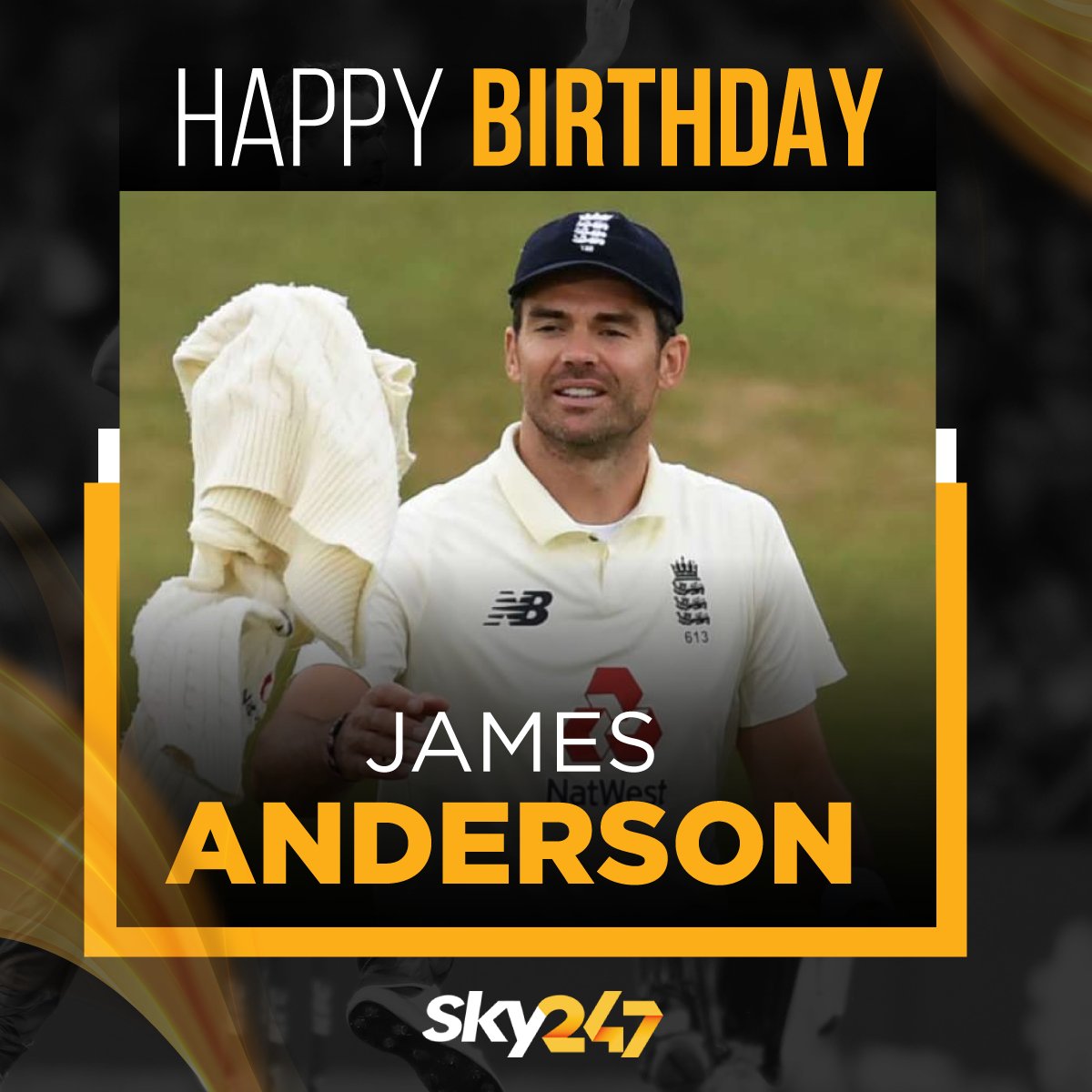 Wishing king of swing James Anderson a very happy birthday.    