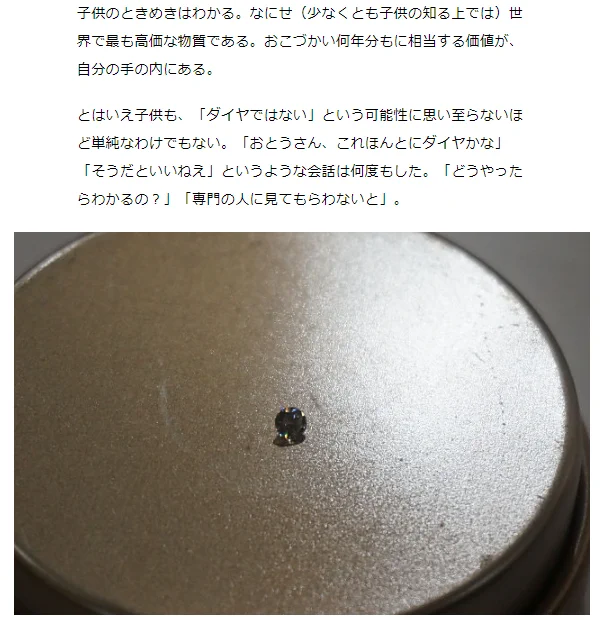 小学生の息子がダイヤを拾った！？大人たちが全力で応えてあげる！