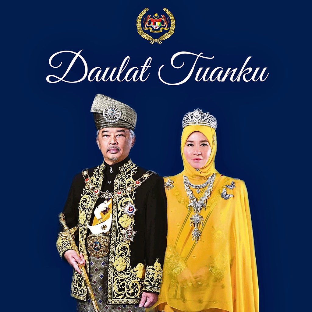 goSTRONGmy's tweet photo. Merafak Sembah dan Setinggi-tinggi Ucapan Tahniah KDYMM Seri Paduka Baginda Yang di-Pertuan Agong, Sempena Sambutan Ulang Tahun Hari Keputeraan yang ke-62 pada 30 Julai 2021 bersamaan 20 Zulhijah 1442H. 

Dirgahayu Tuanku, Daulat Tuanku.

Menjunjung Kasih Tuanku.

#DaulatTuanku https://t.co/xBXAxyDiBM