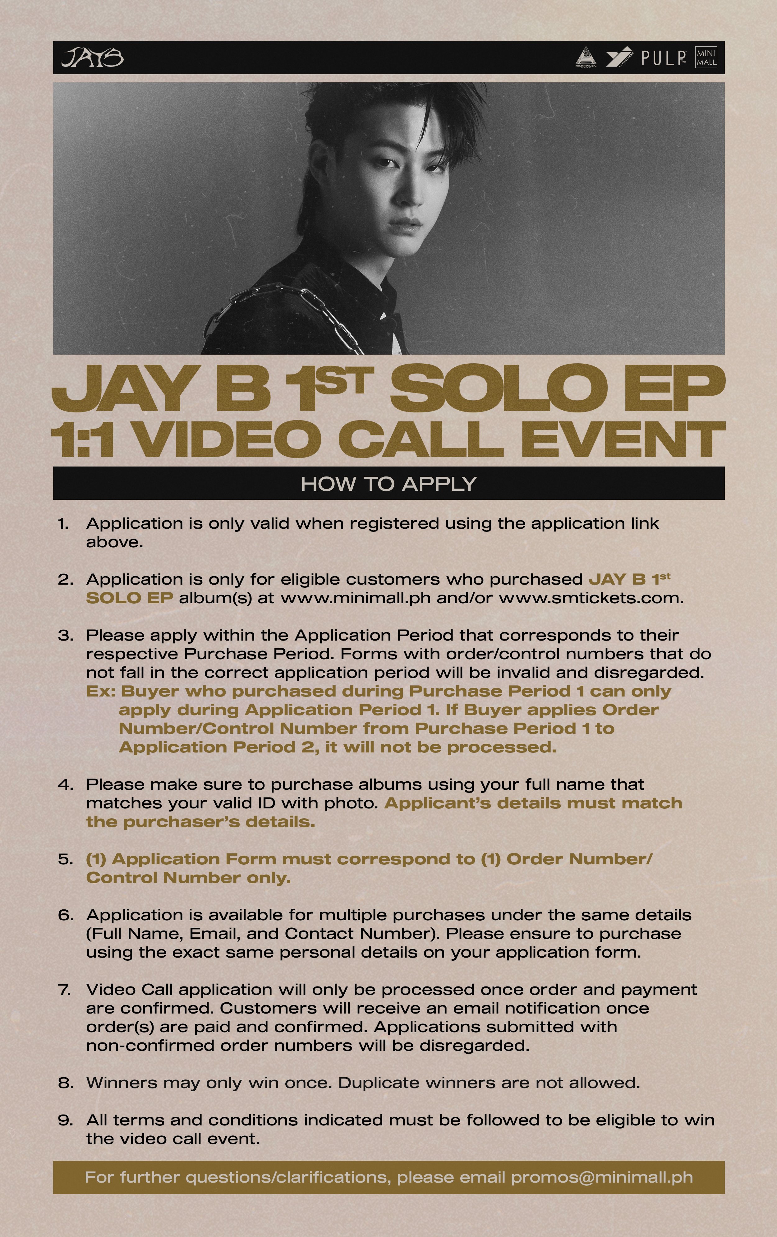 Jay B 1st Ep Album Video Call Events Twitter