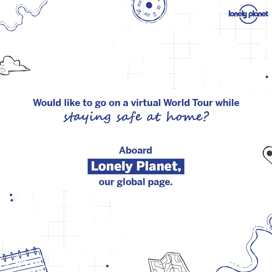 Take off on a World Tour at the comfort of your home. Follow @lonelyplanet for all travel updates and more. #LPIndia #lpin