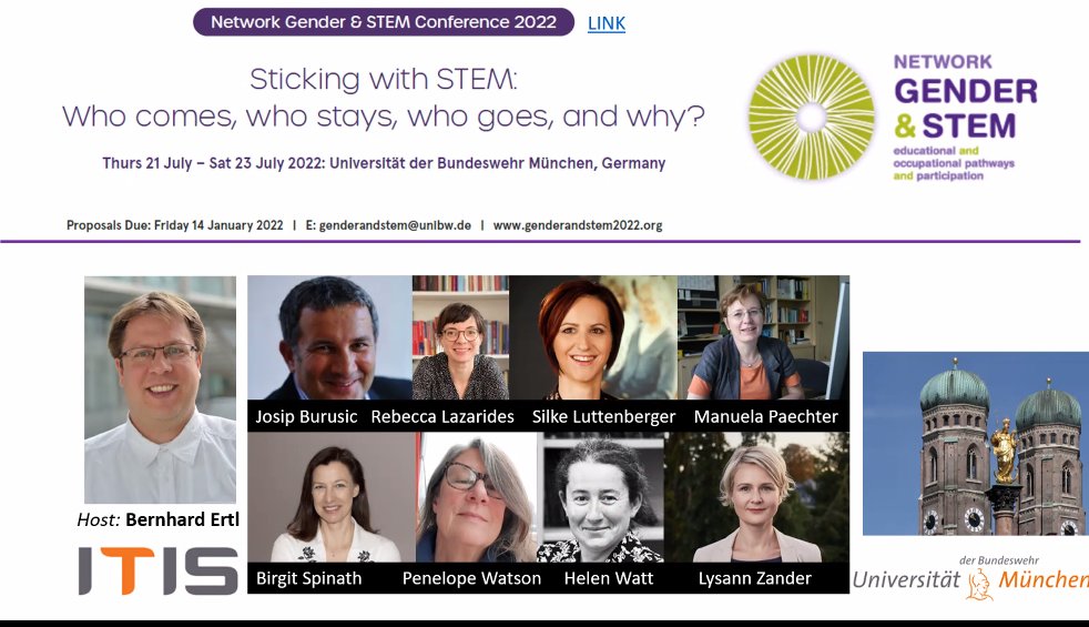 Gender and STEM conference 2022 details #genderandstem21 Fingers crossed for in-person conf :)