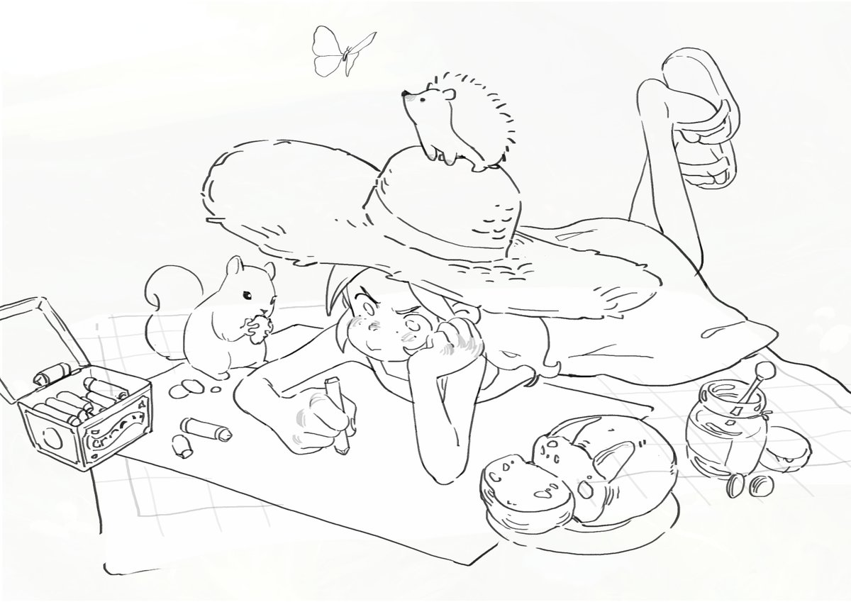 Helen practicing her drawing skill 🖍️ 